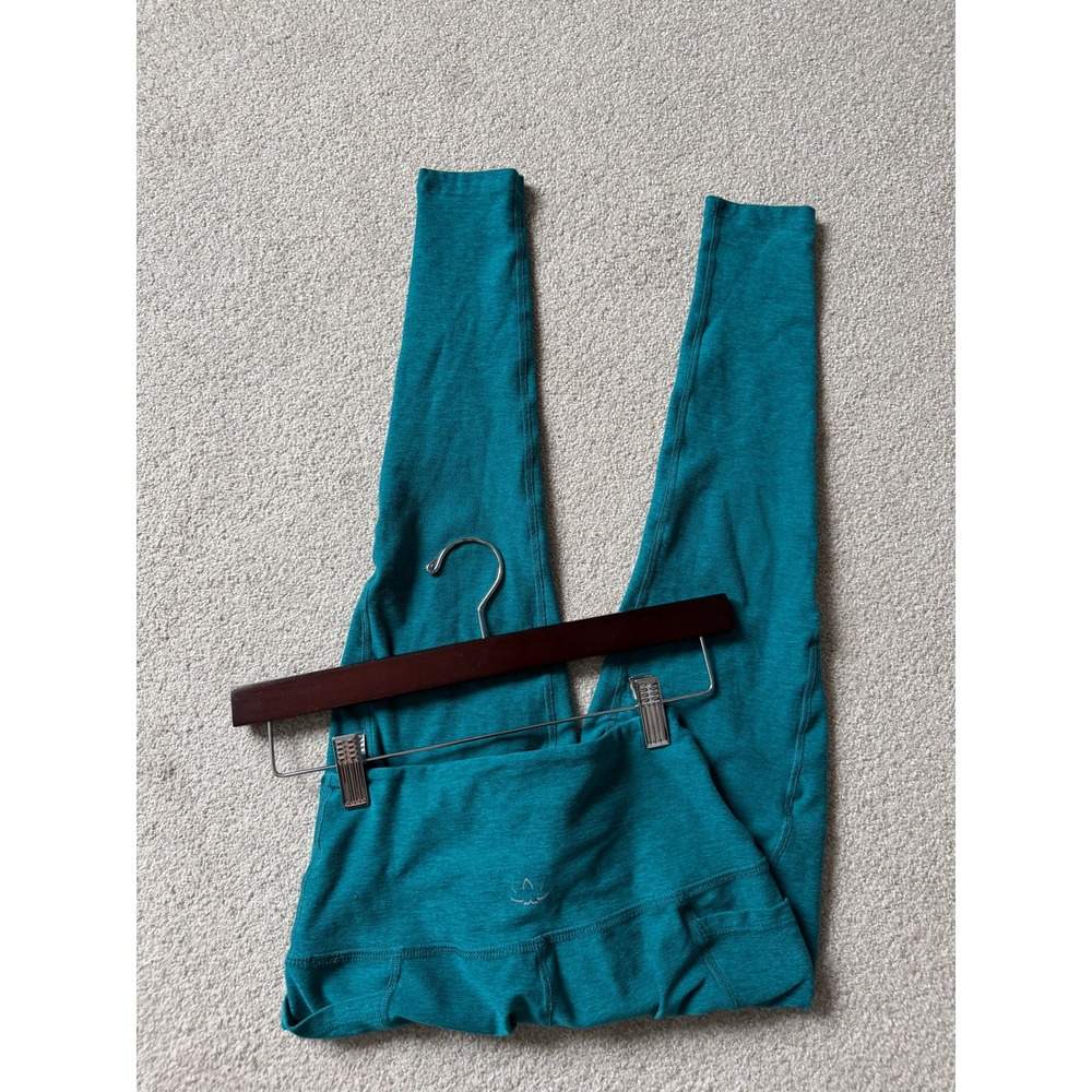 Beyond Yoga Athleisure Leggings Size S Teal Blue Green Side Pockets